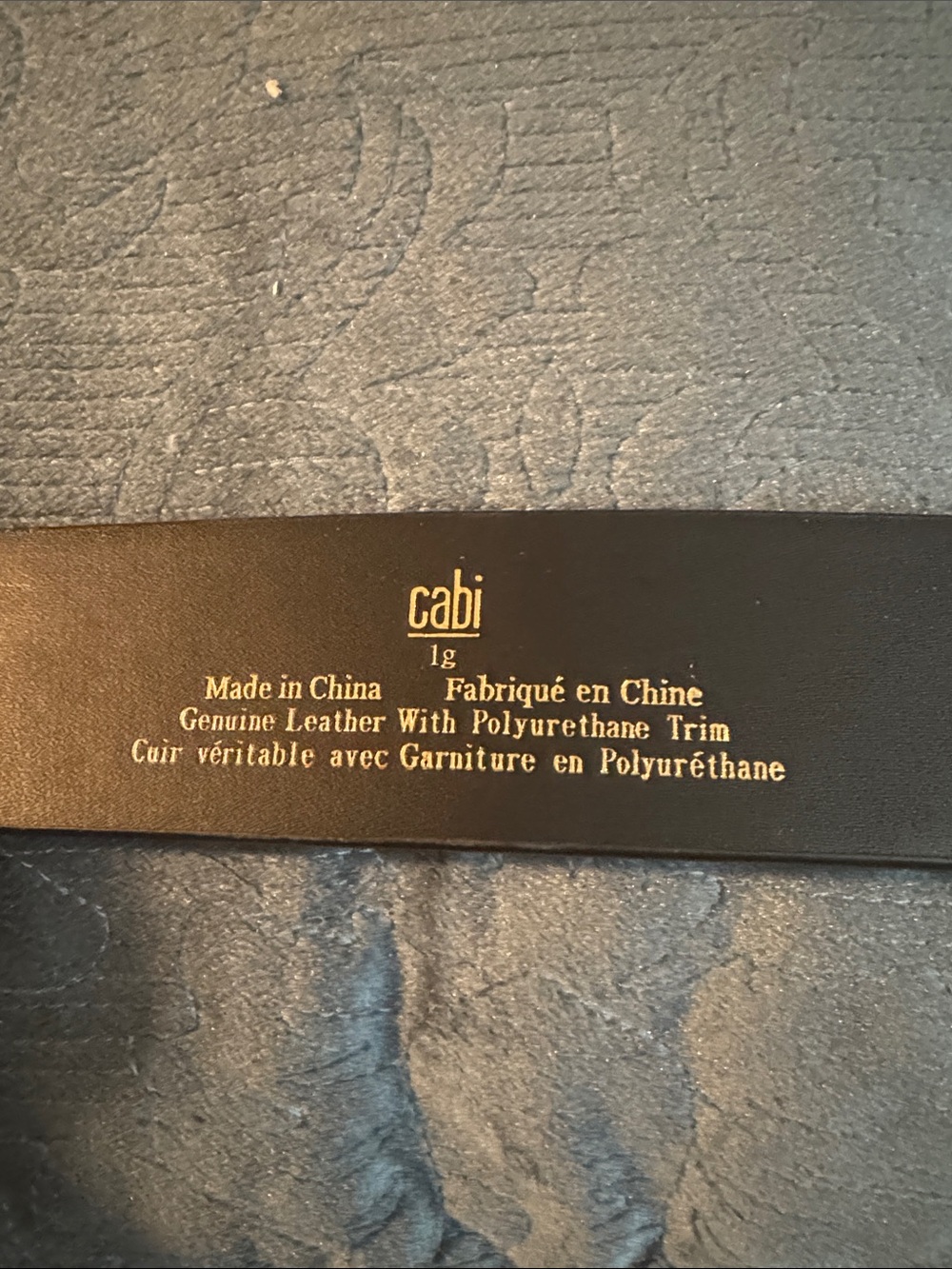 CAbi Suede & Leather Wide Waist Belt with Twisted Gold Buckle - Brown & Black - Picture 2 of 7